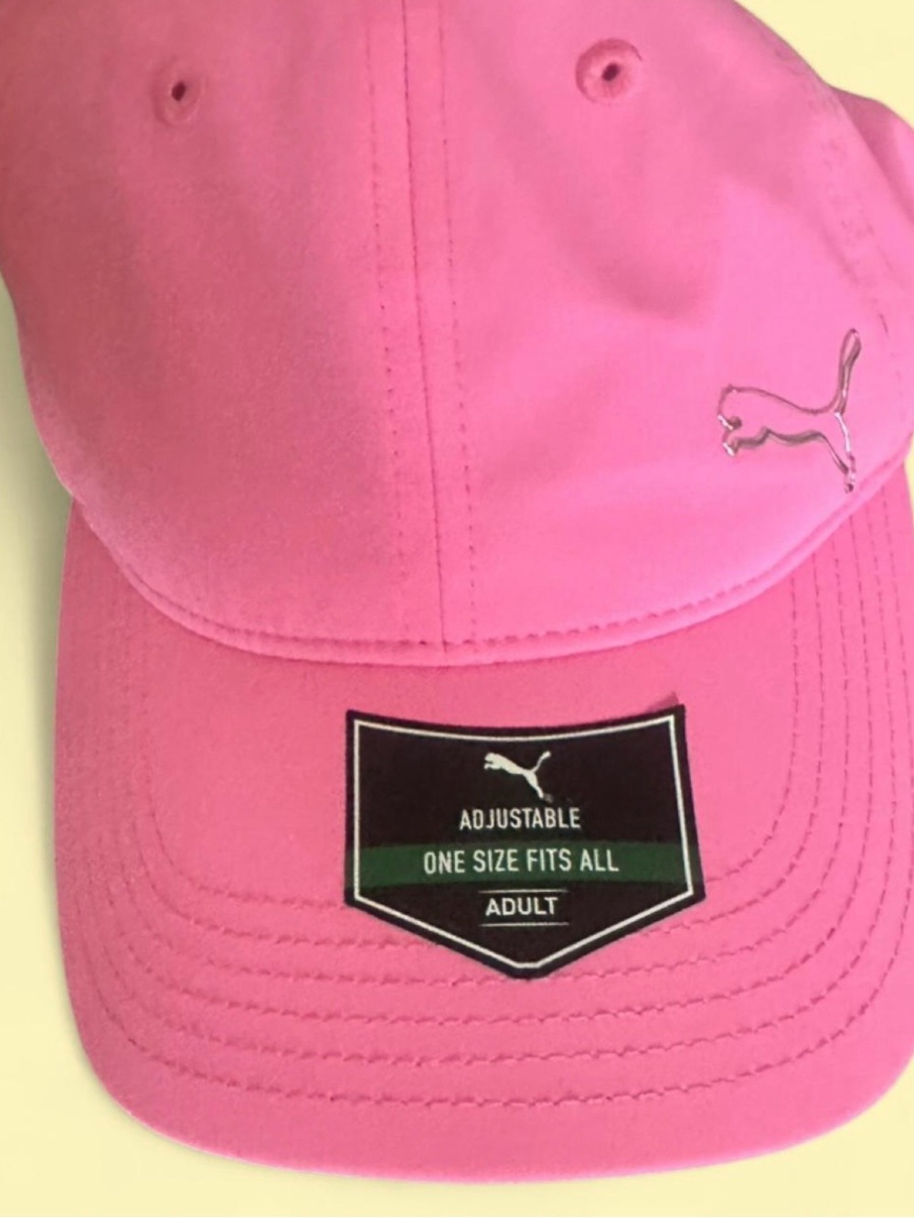 Puma Hot Pink Logo Baseball Cap - Picture 3 of 4